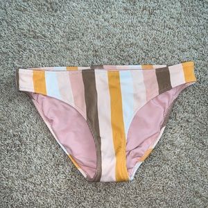 Striped bikini bottoms